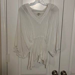 Umgee White Flowy Top